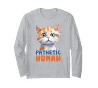 Bonito gráfico Humano patético de Gato Manga Larga