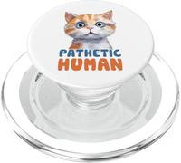 Bonito gráfico Humano patético de Gato PopSockets PopGrip para MagSafe
