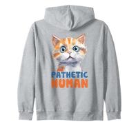 Bonito gráfico Humano patético de Gato Sudadera con Capucha