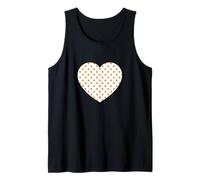 Bonito gráfico minimalista con patrón de lunares blancos y naranjas Camiseta sin Mangas