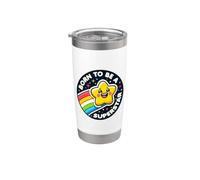 Bonito gráfico vintage de «Born to Be A Superstar» con forma de estrella kawaii Vaso térmico de acero inoxidable de doble pared