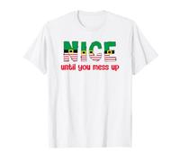 Bonito hasta Que estropees, Divertido Elfo de Papá Noel navideño Camiseta