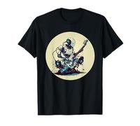 Bonito héroe guitarrista robot para un disfraz de rock futurista Camiseta