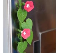 Bonito imán de gloria de la mañana, imanes de hiedra 3D para nevera, decoración de plantas y flores, para cocina (B)
