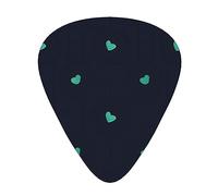 Bonito juego de 12 púas de guitarra con fondo azul, 3 grosores con funda para bajo, guitarra eléctrica y mucho más.