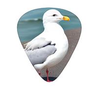 Bonito juego de 12 púas de guitarra de gaviota, 3 grosores para guitarra acústica, bajo, guitarra eléctrica y mucho más.