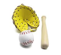 Bonito juego de bate de béisbol y pelota de béisbol para recién nacido, accesorios de estudio para niños recién nacidos, accesorios de estudio para recién nacidos con temática de béisbol