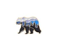 Bonito juego de broches de animales de dibujos animados: zorro rojo, gato negro y erizo para accesorios creativos de moda, talla única, Acrílico