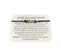 Bonito juego de pulsera para pérdida de duelo hecho a mano, soporte de condolencias con un reloj de cuero para hombre, talla única, Piedra natural, Sin piedras preciosas