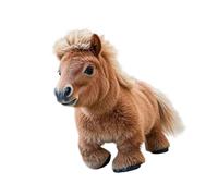 Bonito juguete de peluche de ponis eléctricos coloridos para entretenimiento interactivo, fomenta las habilidades de empatía, juguete de peluche suave