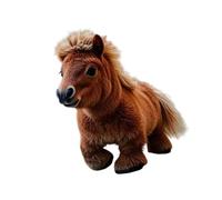 Bonito juguete de peluche de ponis eléctricos coloridos para entretenimiento interactivo, fomenta las habilidades de empatía, juguete de peluche suave