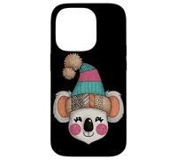 Bonito Koala con diseño de Sombrero de Invierno Carcasa para iPhone 14 Pro