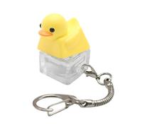 Bonito llavero de resina con forma de pato para aliviar el estrés, para teclados, portátil, sensorial, decoración de escritorio, regalo, teclado de resina, juguete para teclados