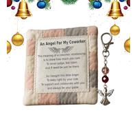 Bonito llavero, suave y duradero, hecho a mano, llavero de ángel significativo, para niños, hombres, mujeres, familia, hogar, viajes, vacaciones, mochila, B, Refer to description