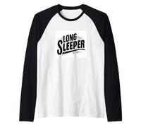 Bonito Look de sueño Largo para Amantes del Habla Camiseta Manga Raglan
