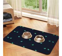 Bonito mantel de cuero absorbente para mascotas con fondo azul, adecuado para perros o gatos
