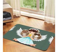 Bonito mantel de piel absorbente para mascotas con diseño de ángel, adecuado para perros o gatos