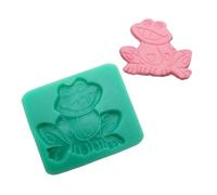 Bonito molde de silicona con forma de rana, suministros de fondant, herramientas profesionales de repostería, molde de jabón hecho a mano, postre para velas de gelatina, herramientas de silicona para