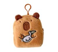 Bonito monedero Capybara para guardar auriculares, bolsa de cambio, monedero de animales, monedero decorativo de felpa, bonita bolsa de cambio de capibara, funda de felpa para auriculares, Pelícanos