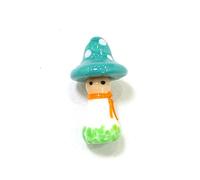 Bonito Muñeco De Setas De Cristal De Murano, Mini Figurita De Jardín De Hadas, Estatua Pequeña, Adornos Decorativos, Micro Paisaje, Bonsái, Suministros Para Casa De Muñecas,ejercito Verde,about 4.5x2.5cm