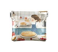 Bonito organizador de llaves de piel sintética con diseño de pavo real para mujeres y niñas, Pasteles de cocina para hornear, 1 size, Moderno