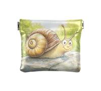 Bonito organizador de llaves de piel sintética con diseño de pavo real para mujeres y niñas, Piedra de caracol que se mueve lentamente, 1 size, Moderno