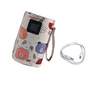 Bonito oso calentador de biberones para niños pequeños alimentado por USB 3 transportable para el cuidado de la estufa sustancia segura en el camino botella de tela apta para alimentos Tostadora