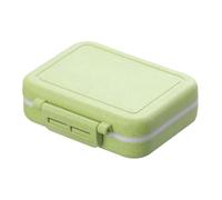 Bonito pastillero de viaje - Pastillero portátil diario, organizador para pastillas de 3 compartimentos | para suplementos de medicamentos diarios a prueba de humedad, pastillero compacto