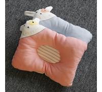 Bonito patrón de cerdito para proteger la columna cervical, almohada especial transpirable para gatos y perros (rosa)