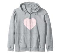 Bonito patrón de corazones románticos rosa amor minimalista gráfico Sudadera con Capucha