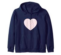 Bonito patrón de frutas de cerezo blanco rosa claro minimalista Sudadera con Capucha