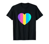 Bonito patrón de rayas brillante colorido tema minimalista Camiseta