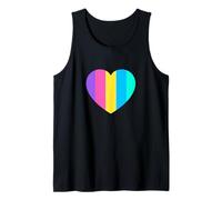 Bonito patrón de rayas brillante colorido tema minimalista Camiseta sin Mangas