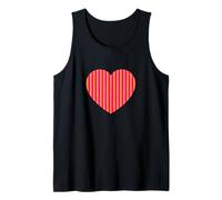 Bonito patrón de rayas rosas y naranjas minimalista Camiseta sin Mangas