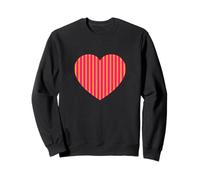Bonito patrón de rayas rosas y naranjas minimalista Sudadera