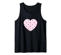 Bonito patrón decorativo de corazones rosa claro gráfico minimalista Camiseta sin Mangas
