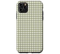 Bonito patrón Retro de Cuadros a Cuadros Verde Oliva Carcasa para iPhone 11 Pro MAX
