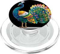 Bonito Pavo Real en Colores Indios para Hombre y Mujer PopSockets PopGrip para MagSafe
