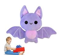 Bonito Peluche De Murciélago: Bicho De Peluche Esponjoso De 18 Cm, Alas Plegadas sobre La Barriga, Comodidad para , Accesorios De Halloween | para Niños Pequeños Bebés Adolescentes