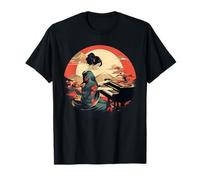 Bonito pianista en estilo japonés para niños y niñas Camiseta