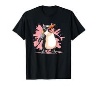 Bonito pingüino con micrófono para los Amantes del Canto y el Karaoke Camiseta