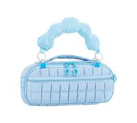 Bonito planificador de bolígrafos moldeados con niebla, asa transportable, compartimento espacioso para materiales de escritura, rudimentos escolares, bonito estuche para lápices de niebla, Blue, Mass