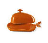 Bonito plato de mantequilla de ballena, mantequillera de cerámica con tapa y asa, divertido soporte para mantequilla de la costa este, decoración moderna de cocina y accesorios