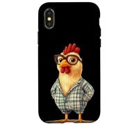 Bonito pollo pijama que trae sonrisas acogedoras Carcasa para iPhone X/XS