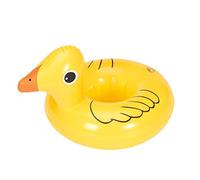 Bonito portavasos de pato amarillo para piscina, soporte flotante para bebidas, taza de bebidas para niños, suministros de actividades para caminantes para personas mayores