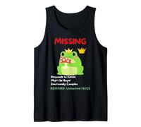 Bonito póster Divertido del príncipe Rana desaparecido Camiseta sin Mangas