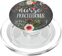 Bonito Regalo de Enfermera de Pizarra Floral PopSockets PopGrip para MagSafe