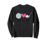 Bonito Regalo de Golfista para Mujer, Divertido Golf de Paz y Amor Sudadera