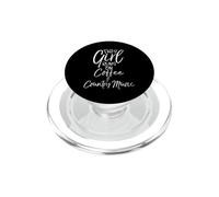 Bonito Regalo de país Esta Chica se Ejecuta en café y música de Campo PopSockets PopGrip para MagSafe