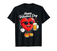 Bonito Regalo de San Valentín para un Hombre Beer Drink Happy Camiseta
